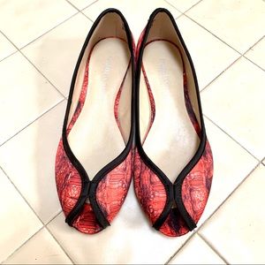 Christian Siriano flats size 7 red